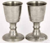 PAIR OF WILLIAM CALDER PEWTER