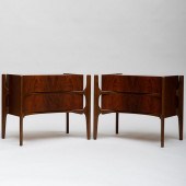 PAIR OF WILLIAM HINN WALNUT 'F