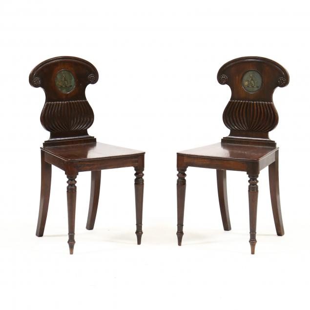 PAIR OF WILLIAM IV CARVED AND