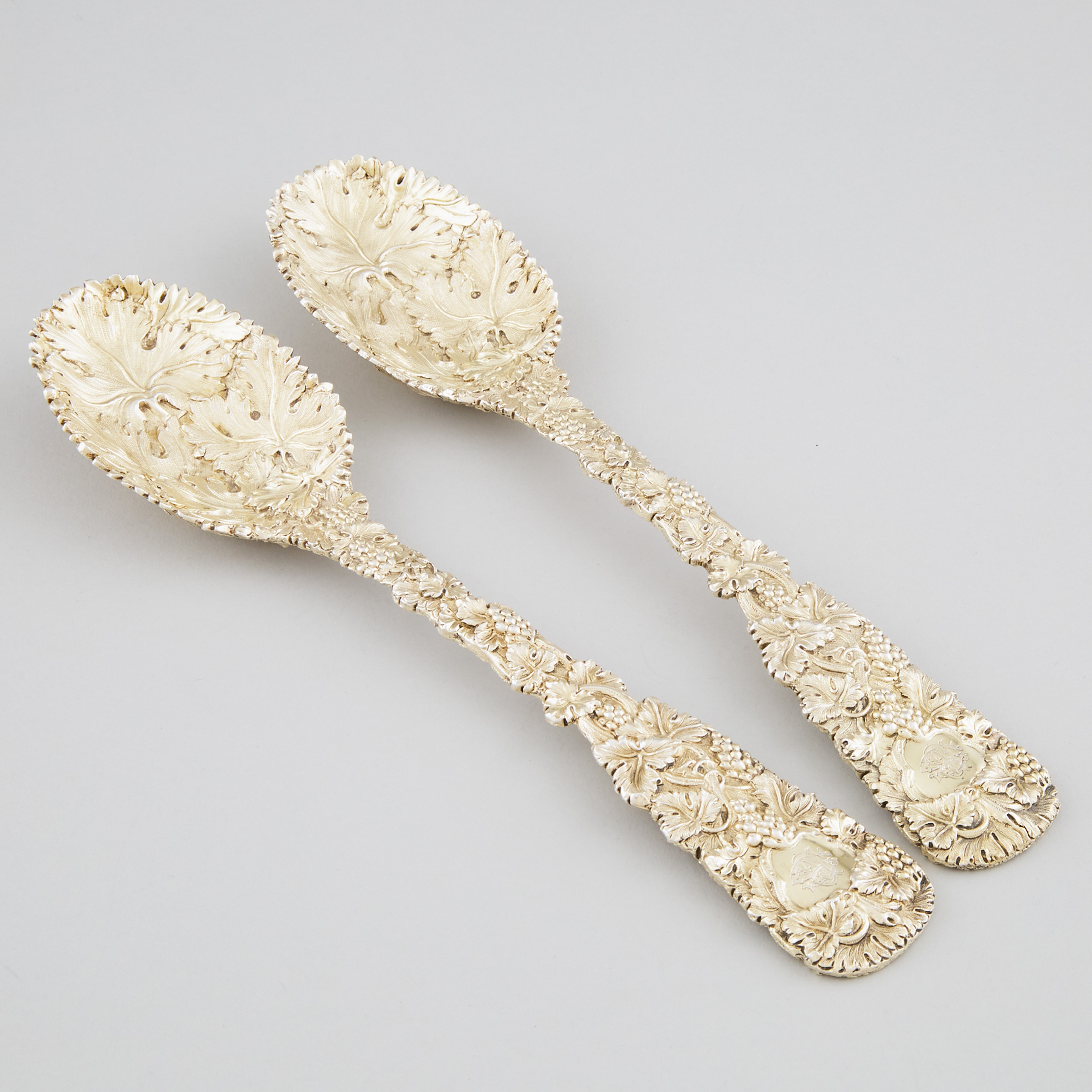 Pair of William IV Cast Silver-Gilt