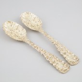Pair of William IV Cast Silver
