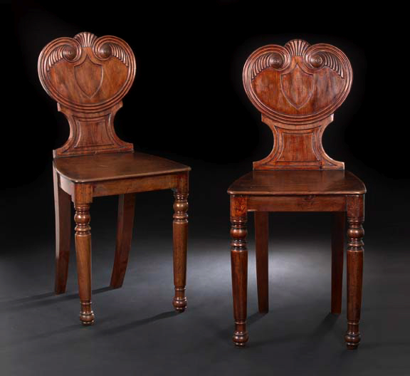 Pair of William IV Mahogany Hall