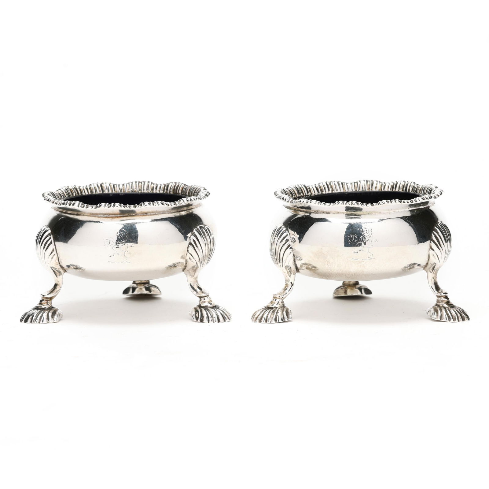 PAIR OF WILLIAM IV SILVER MAST