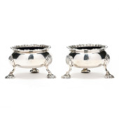 PAIR OF WILLIAM IV SILVER MAST