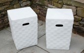 PAIR OF WILLIAMS SONOMA WHITE
