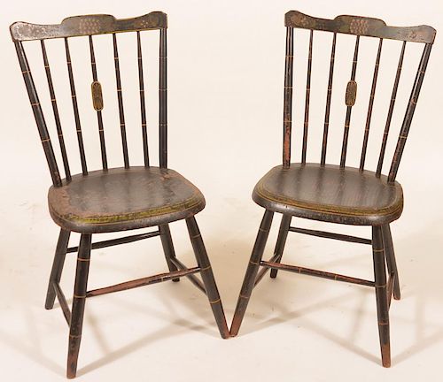 PAIR OF WINDSOR BAMBOO TURNED