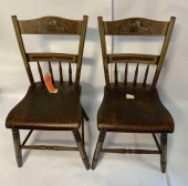 PAIR OF WINDSOR SIDE CHAIR STE