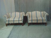 Pair of Wing Arm Upholstered L