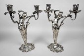 PAIR OF WMF STYLE ART NOUVEAU