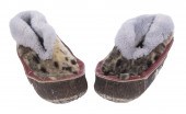 PAIR OF WOMAN'S SEALSKIN SLIPP