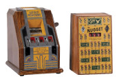 PAIR OF WOOD TRADE STIMULATORS