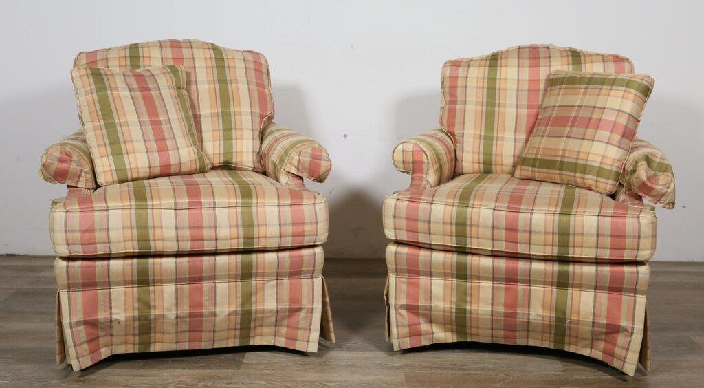 PAIR OF WOODMARK ARM CHAIRS BY