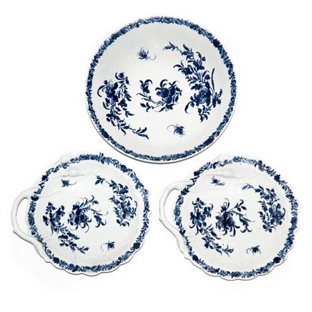 Pair of Worcester Blue and White