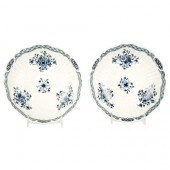 Pair of Worcester Blue and Whi