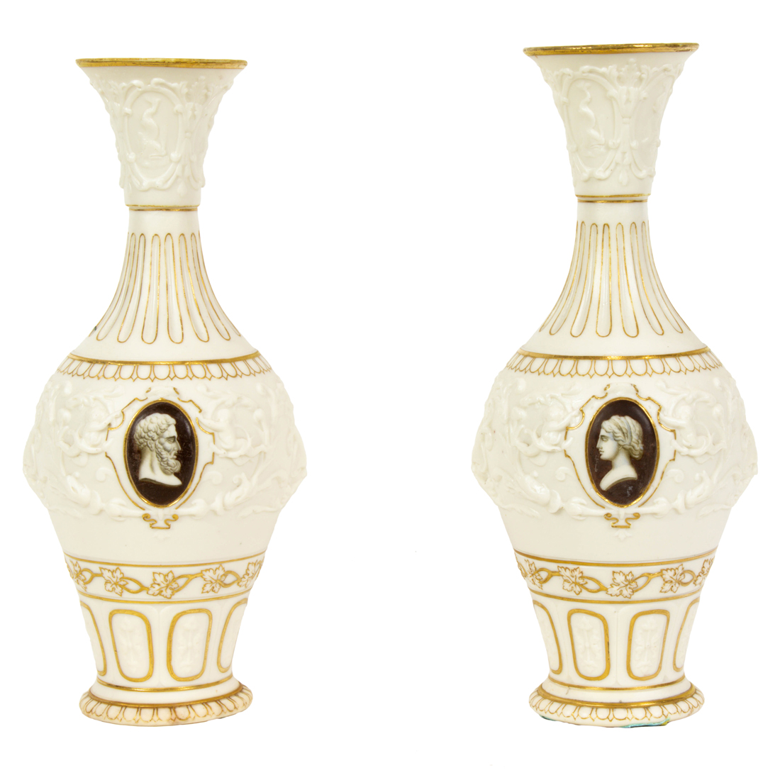 PAIR OF WORCESTER (KERR & BINS)