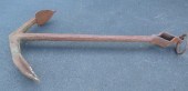 PAIR OF WROUGHT IRON ANCHORSca