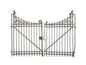 PAIR OF WROUGHT IRON DRIVEWAY