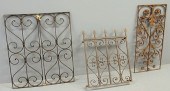Pair of wrought iron window gr