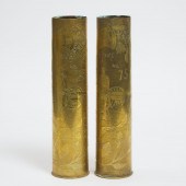 Pair of WWI Propaganda Trench