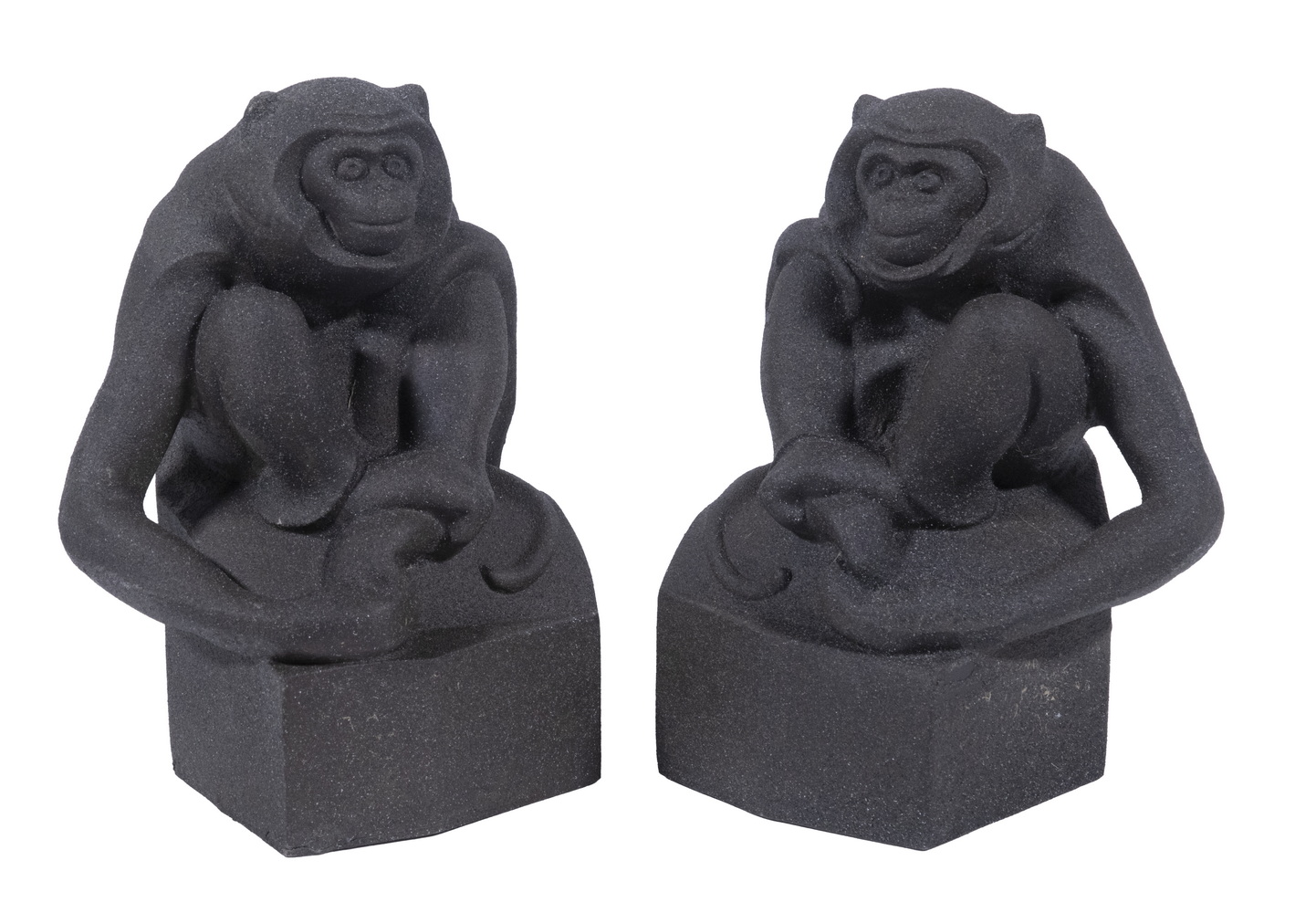 PAIR OF YAMANAKA & CO. METAL MONKEY
