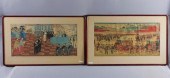 PAIR OF YOKOHAMA UKIYO-E WOODB