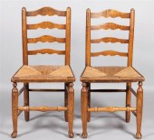PAIR OF YORKSHIRE STYLE OAK LA