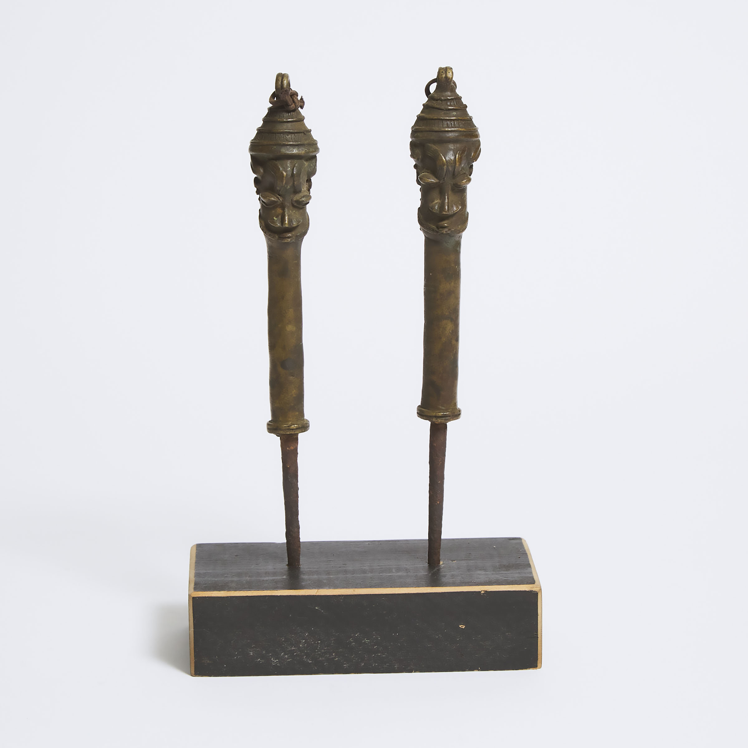 Pair of Yoruba Edan Ogboni
