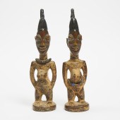Pair of Yoruba Female Ibeji Tw