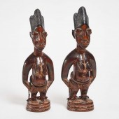 Pair of Yoruba Ibeji Female Tw