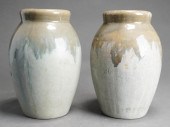 PAIR OF ZANESVILLE STONEWARE G