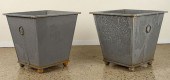 PAIR OF ZINC REGENCY STYLE GAR