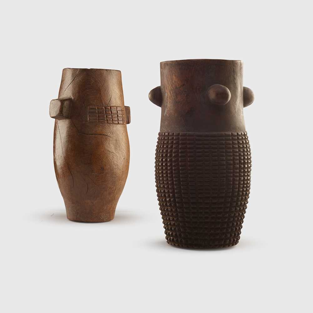 PAIR OF ZULU MILK PAILS, ITHUNGA