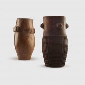 PAIR OF ZULU MILK PAILS, ITHUN