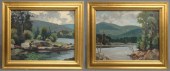 Pair oil on artist board Adiro