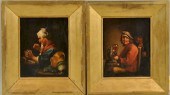 PAIR OLD MASTER STYLE FRAMED P