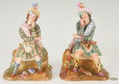 PAIR OLD PARIS SCOTTISH HIGHLA