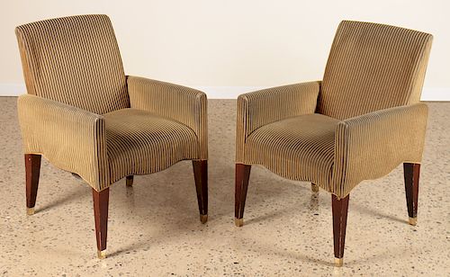 PAIR OLIVIER GAGNERE ROSEWOOD ARM