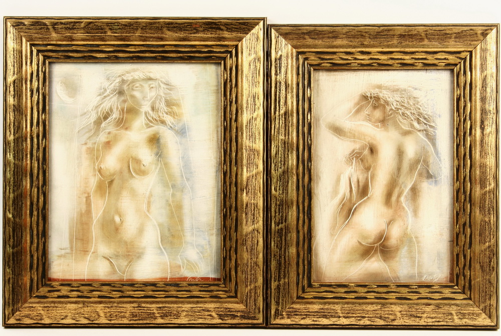 PAIR OOBS - 'Figure with Drape' and