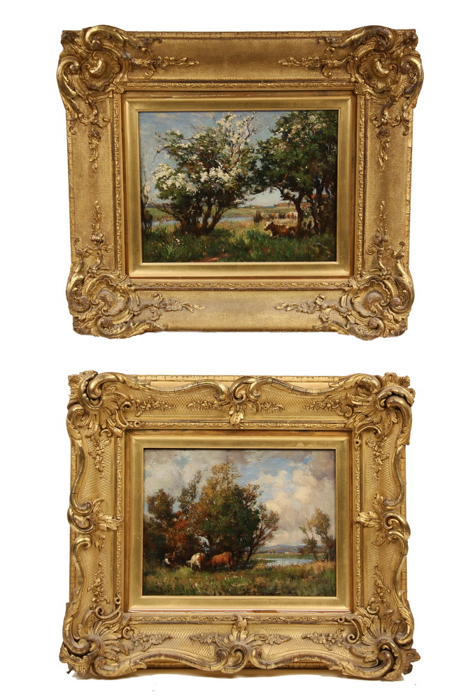 PAIR OOP - Cows in Summer Pasture