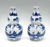 PAIR OPPOSING CHINESE SCENIC D