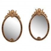 PAIR, OVAL CHINOISERIE BAROQUE