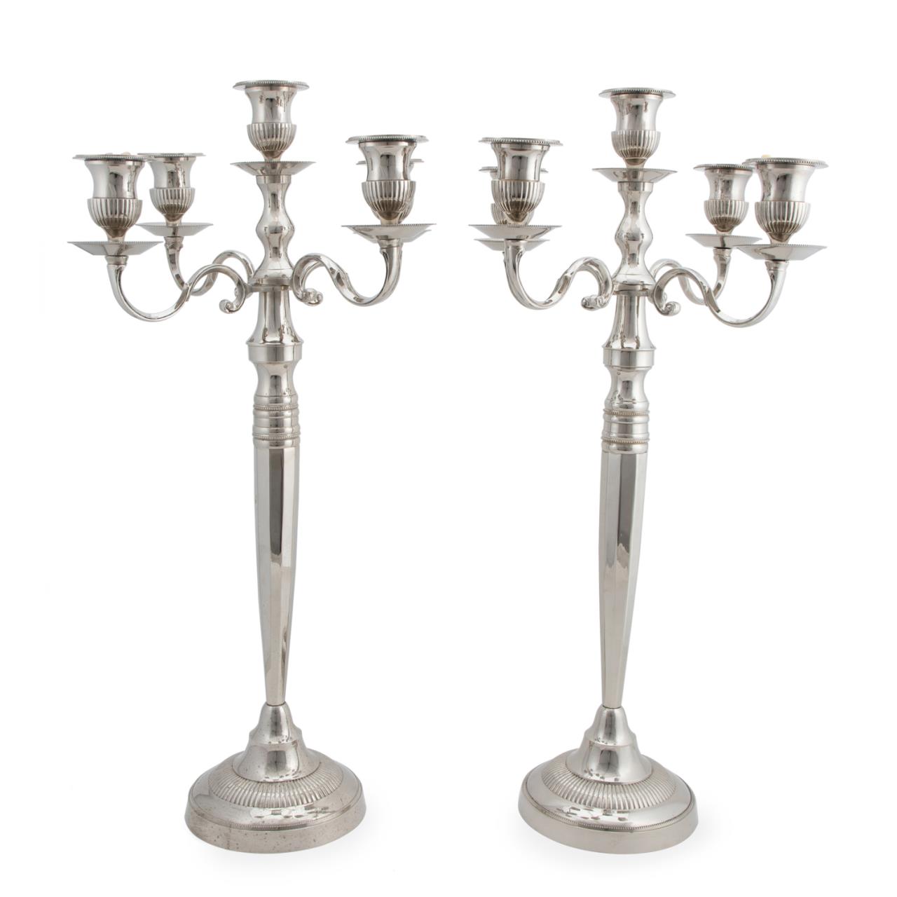 PAIR, OVERSIZED FIVE-LIGHT