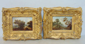 PAIR PAINTINGS, IDYLLIC LANDSC