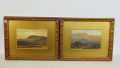 PAIR PAINTINGS, MOUNTAIN LANDS