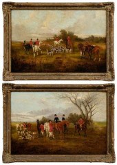 Pair paintings, style of Lapor