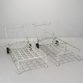 PAIR PAPPERZINI STYLE CHAISE L