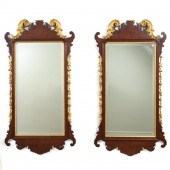PAIR, PARCEL GILT CHIPPENDALE