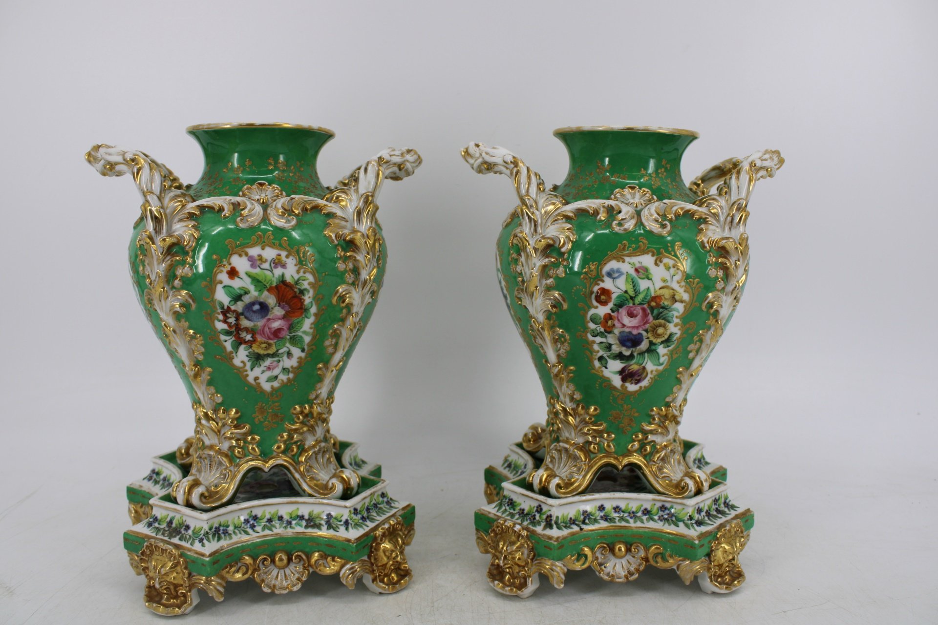 PAIR PARIS PORCELAIN (JACOB