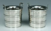 Pair Paul Storr silver wine co