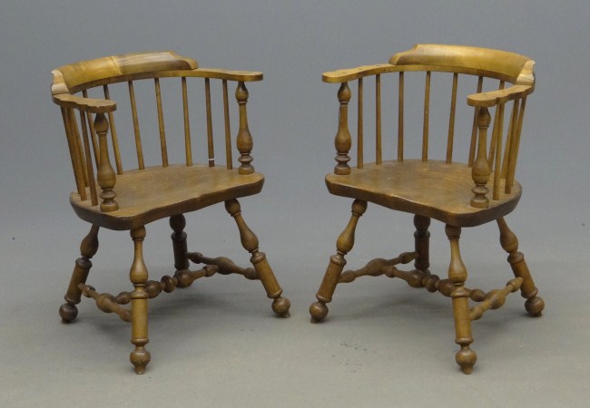 Pair Penn. style stamped